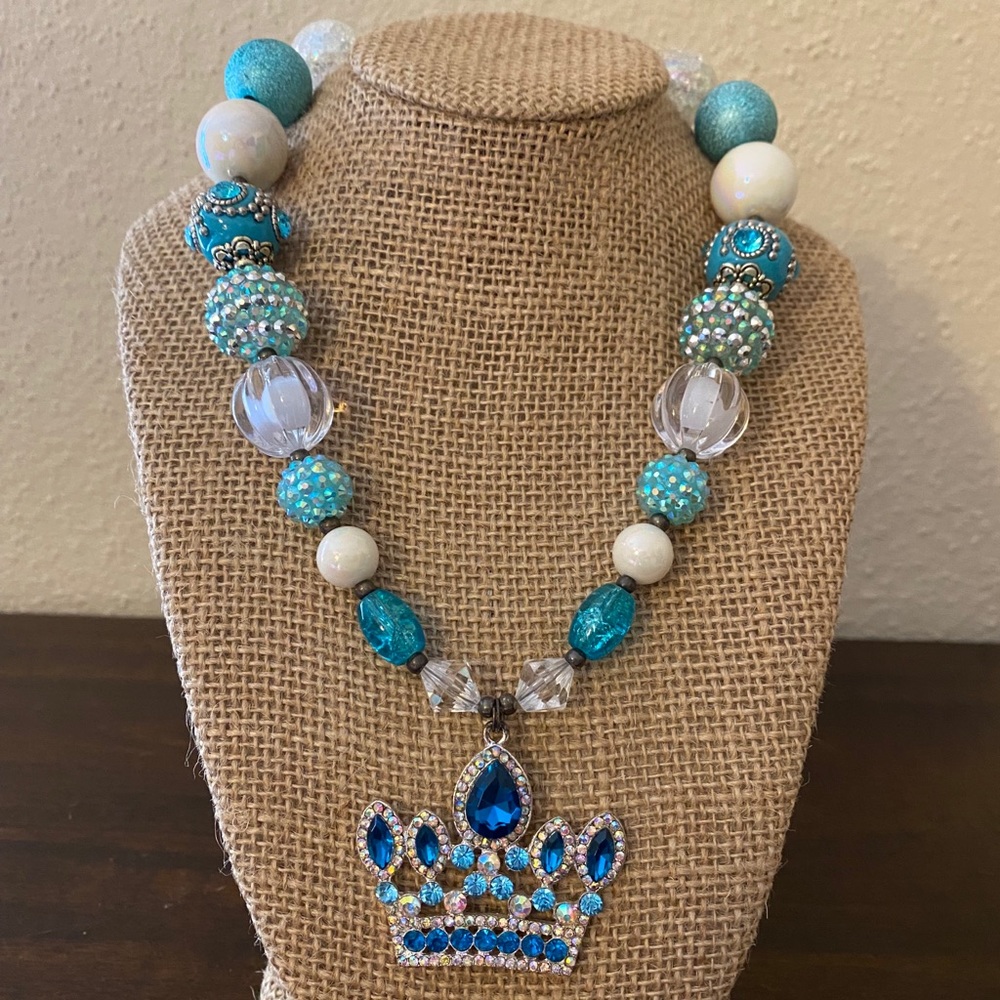 Elsa Inspired Bubblegum Necklace